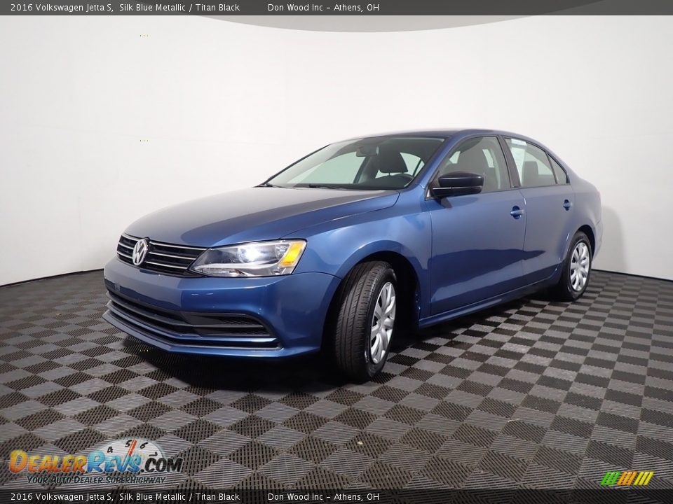 2016 Volkswagen Jetta S Silk Blue Metallic / Titan Black Photo #7
