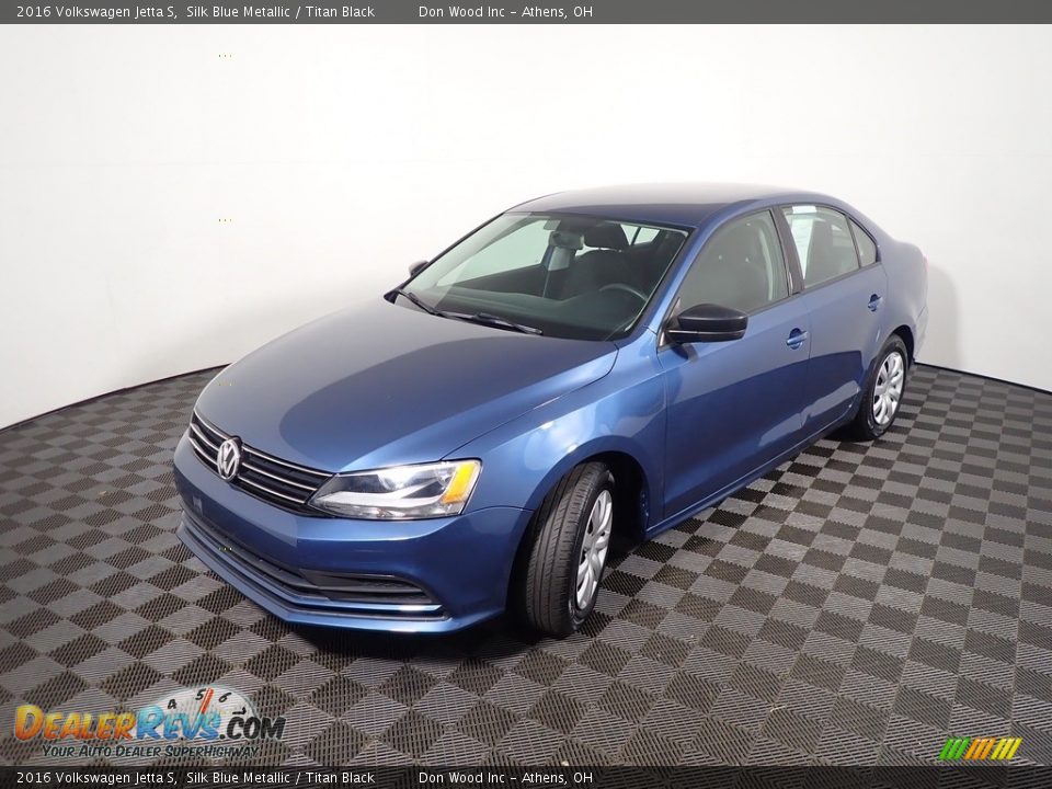 2016 Volkswagen Jetta S Silk Blue Metallic / Titan Black Photo #8