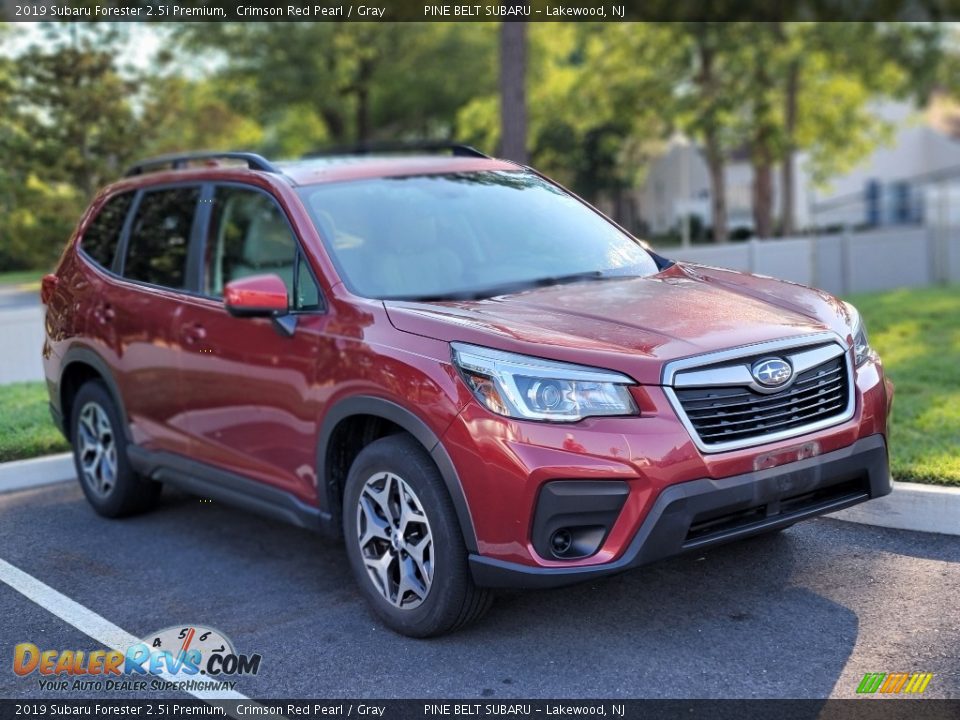 2019 Subaru Forester 2.5i Premium Crimson Red Pearl / Gray Photo #4