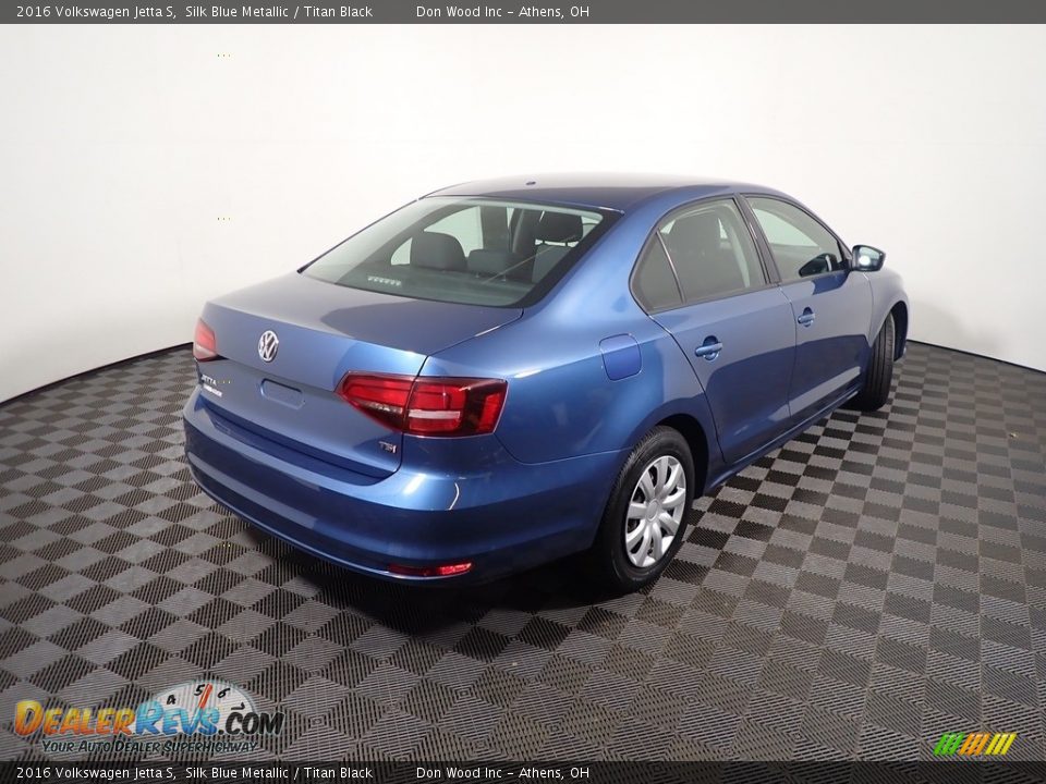 2016 Volkswagen Jetta S Silk Blue Metallic / Titan Black Photo #15
