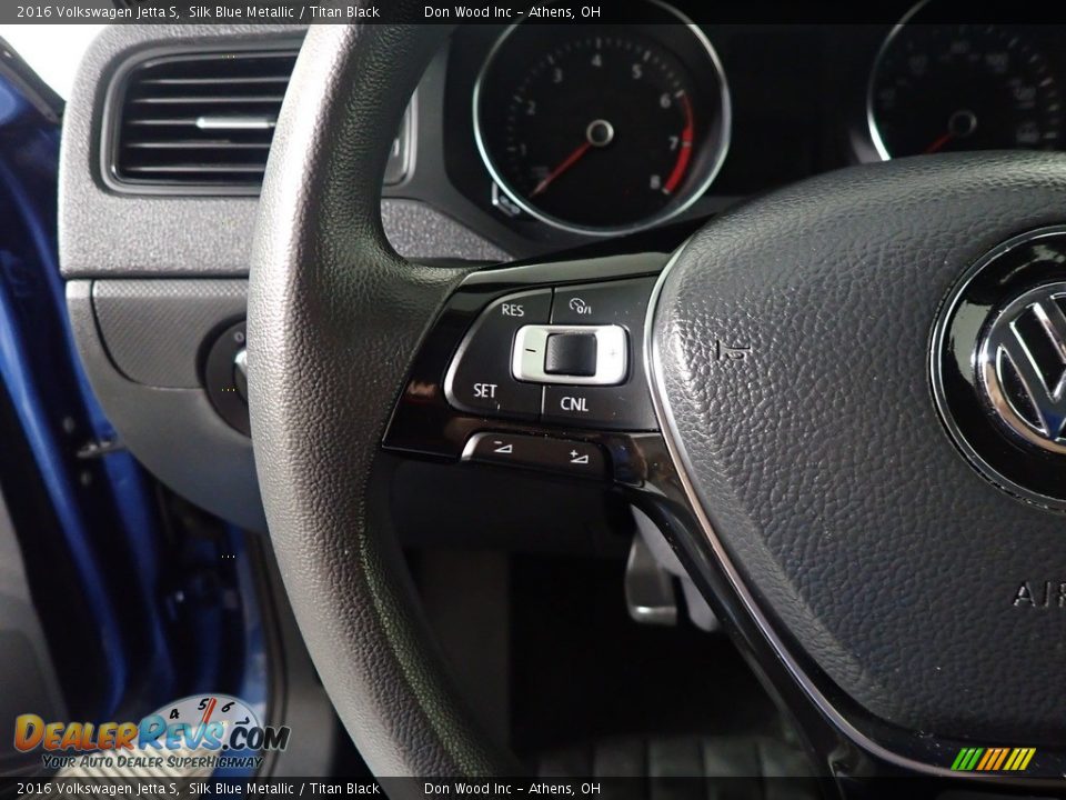 2016 Volkswagen Jetta S Silk Blue Metallic / Titan Black Photo #24