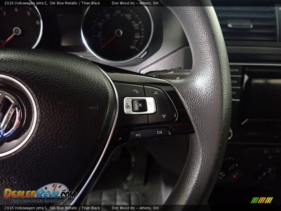 2016 Volkswagen Jetta S Silk Blue Metallic / Titan Black Photo #25