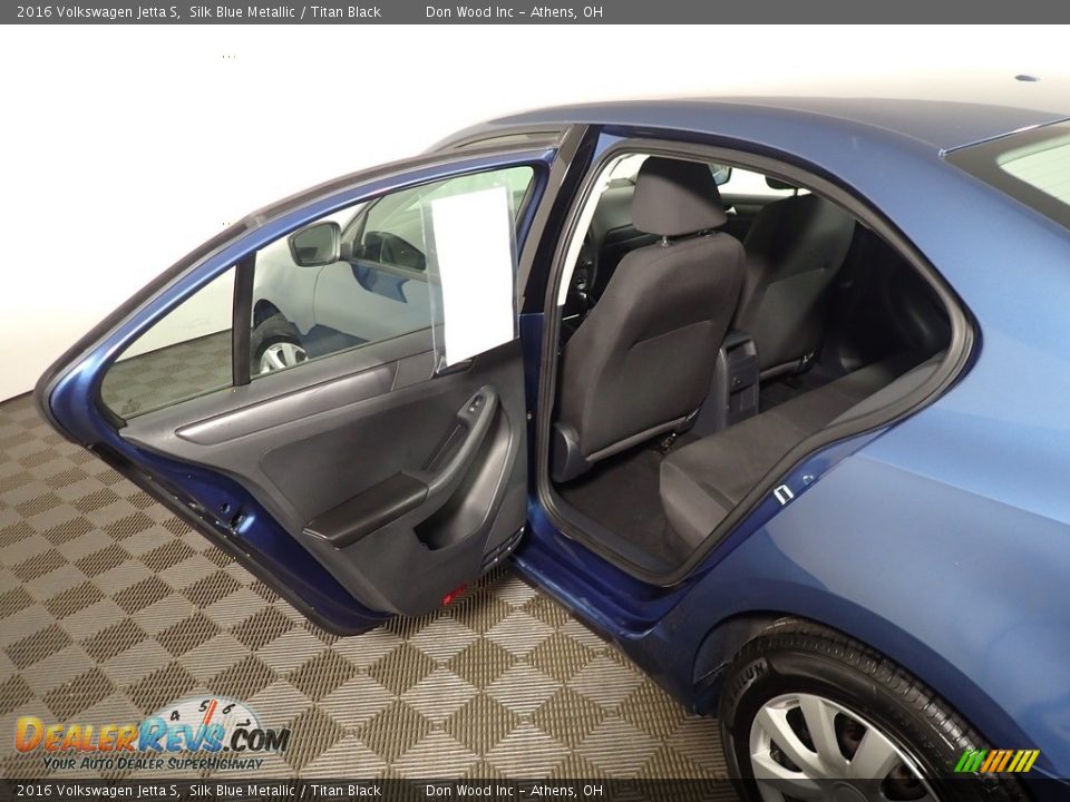 2016 Volkswagen Jetta S Silk Blue Metallic / Titan Black Photo #29