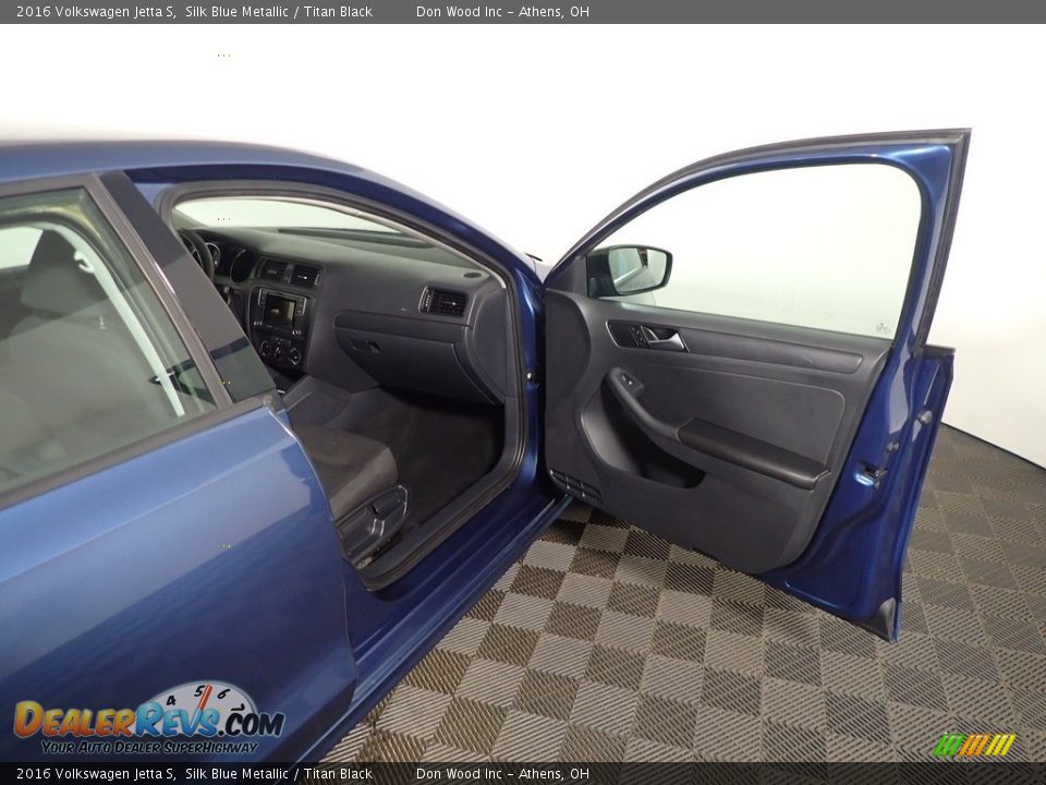 2016 Volkswagen Jetta S Silk Blue Metallic / Titan Black Photo #33