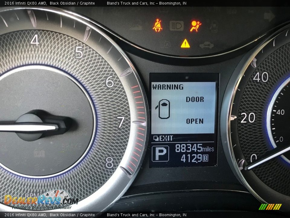 2016 Infiniti QX80 AWD Gauges Photo #19