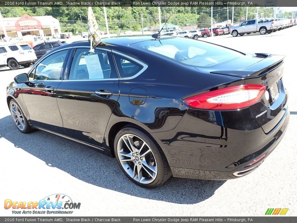 2016 Ford Fusion Titanium AWD Shadow Black / Charcoal Black Photo #3