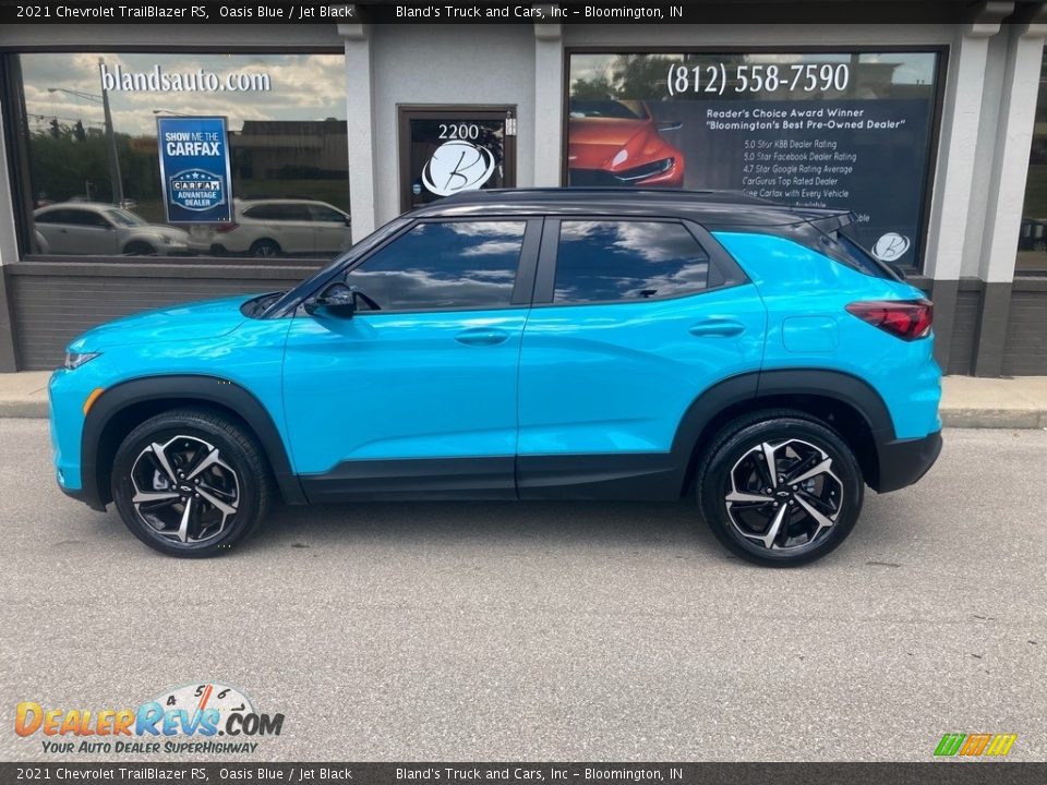 2021 Chevrolet Trailblazer RS Oasis Blue / Jet Black Photo #1