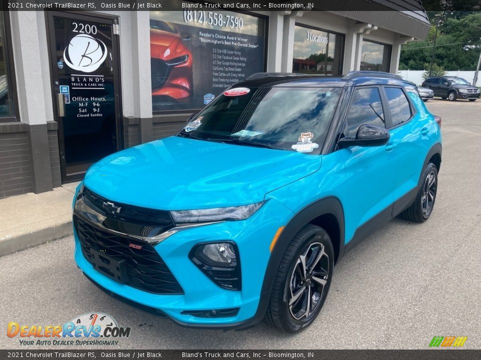 2021 Chevrolet TrailBlazer RS Oasis Blue / Jet Black Photo #2