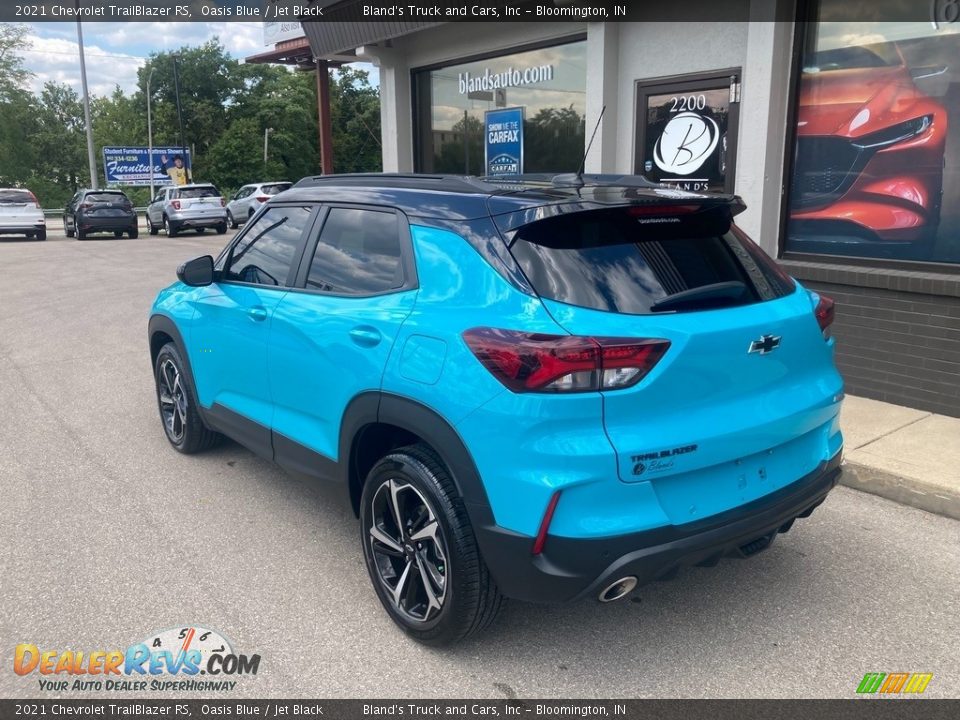 2021 Chevrolet Trailblazer RS Oasis Blue / Jet Black Photo #3