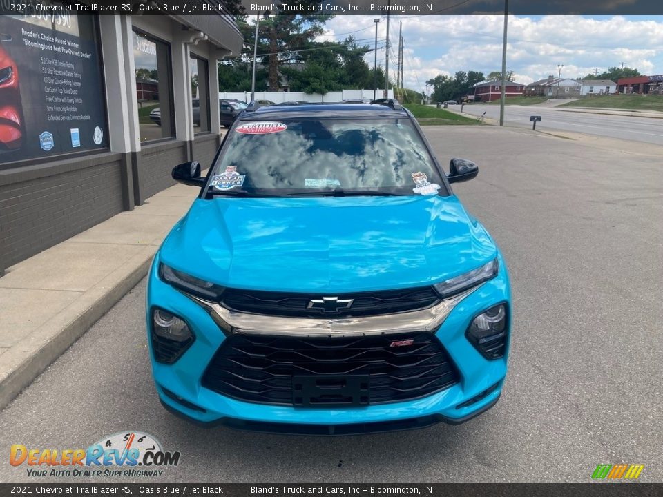 2021 Chevrolet Trailblazer RS Oasis Blue / Jet Black Photo #8