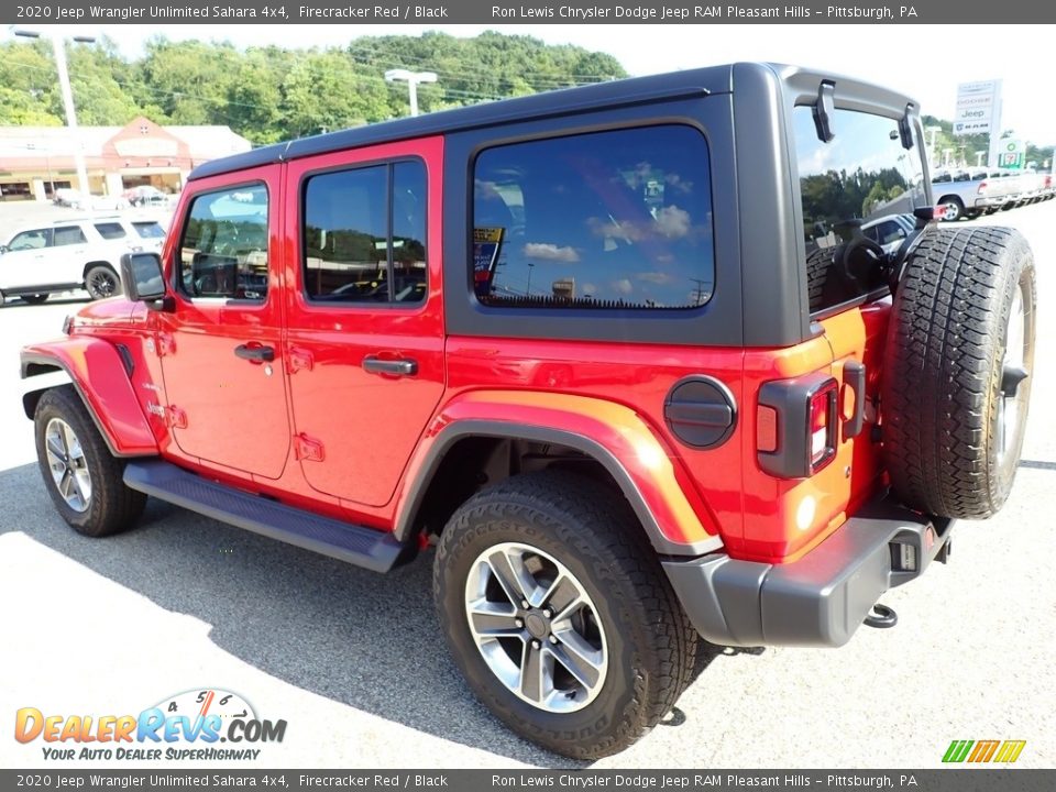 2020 Jeep Wrangler Unlimited Sahara 4x4 Firecracker Red / Black Photo #3