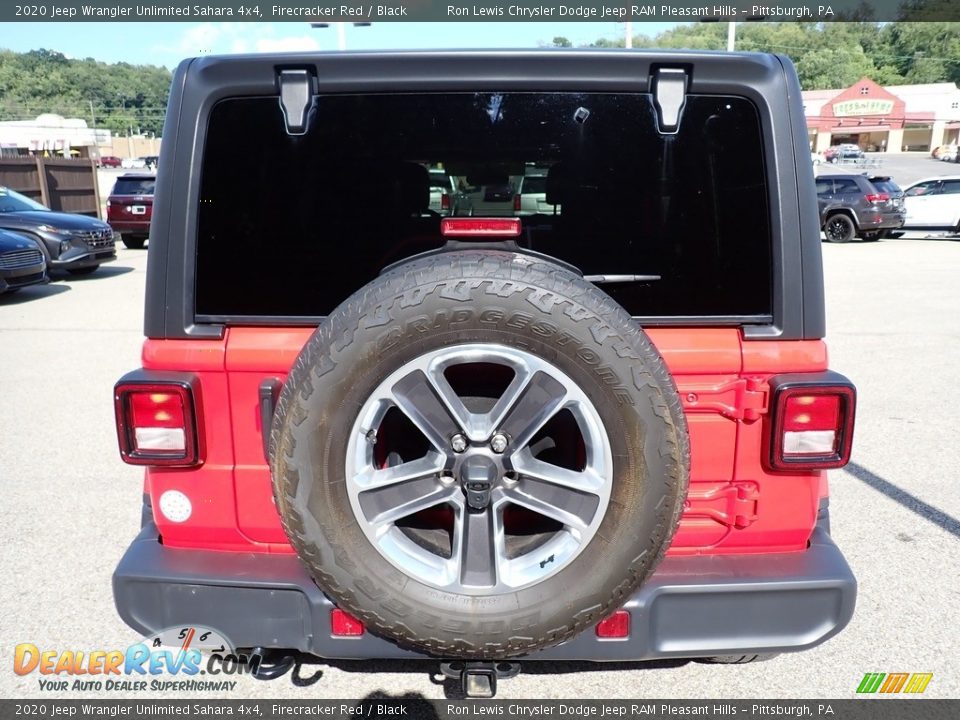 2020 Jeep Wrangler Unlimited Sahara 4x4 Firecracker Red / Black Photo #4