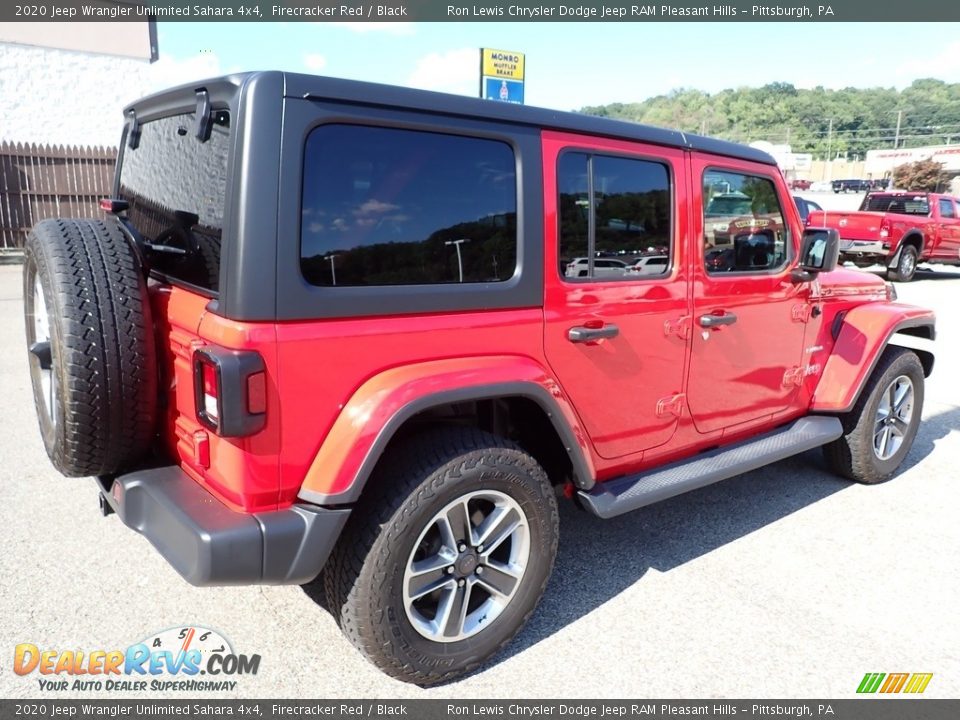 2020 Jeep Wrangler Unlimited Sahara 4x4 Firecracker Red / Black Photo #6