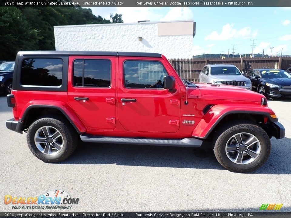 2020 Jeep Wrangler Unlimited Sahara 4x4 Firecracker Red / Black Photo #7