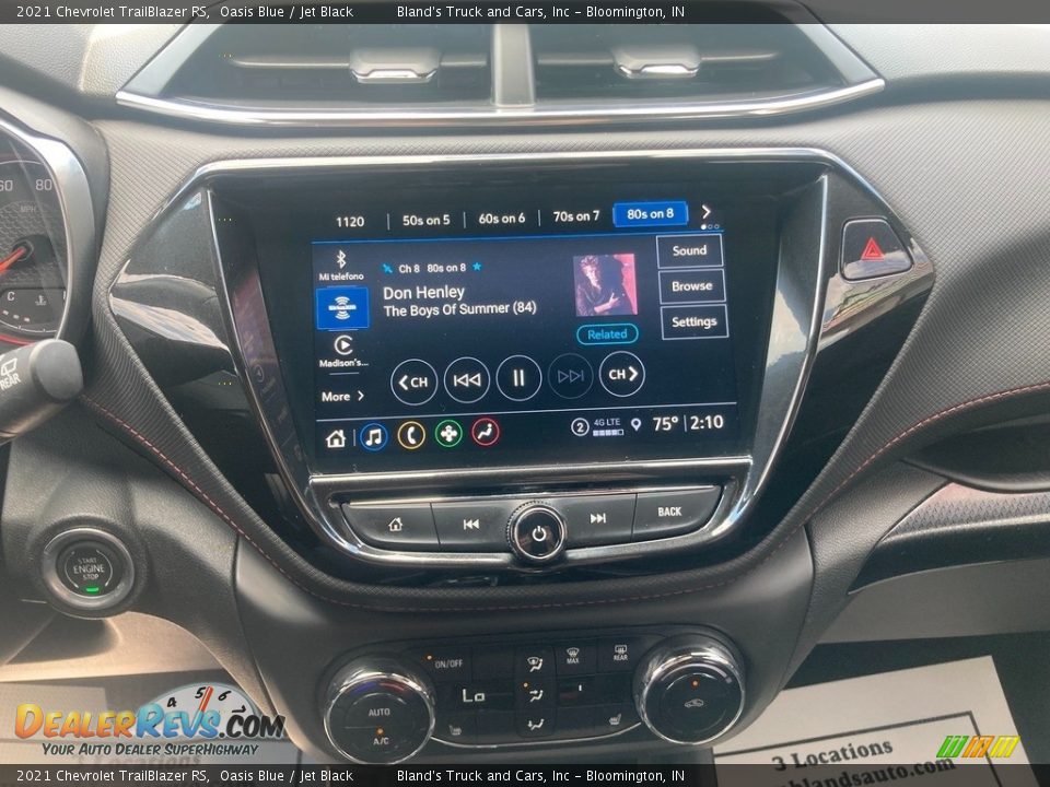 2021 Chevrolet TrailBlazer RS Oasis Blue / Jet Black Photo #24