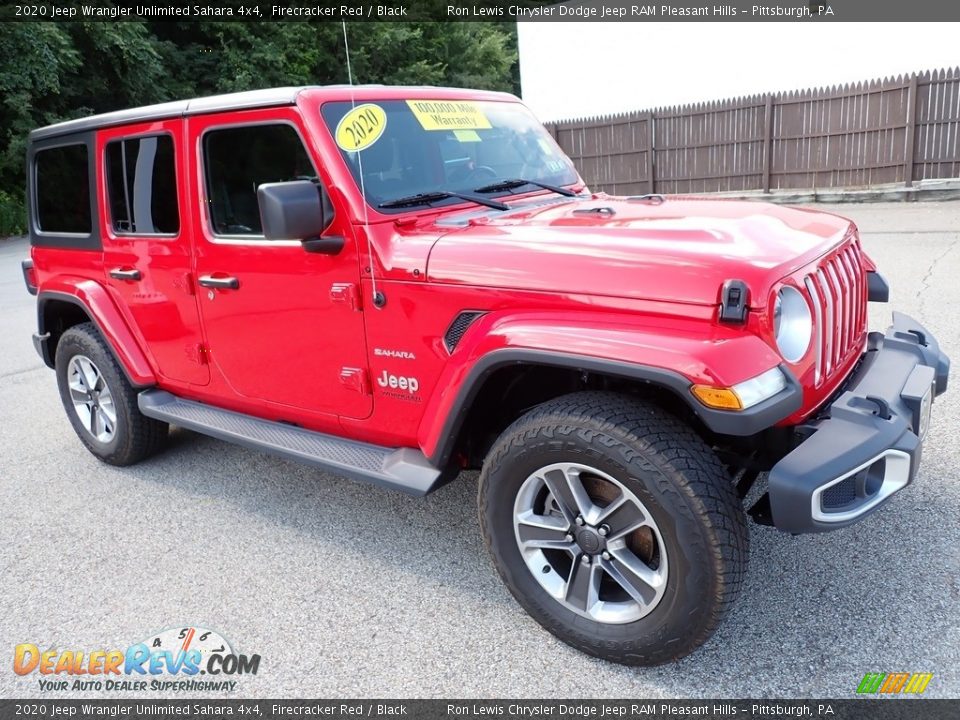 2020 Jeep Wrangler Unlimited Sahara 4x4 Firecracker Red / Black Photo #8