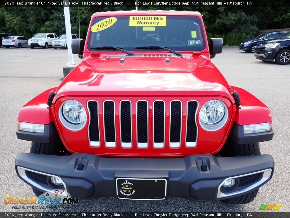 2020 Jeep Wrangler Unlimited Sahara 4x4 Firecracker Red / Black Photo #9