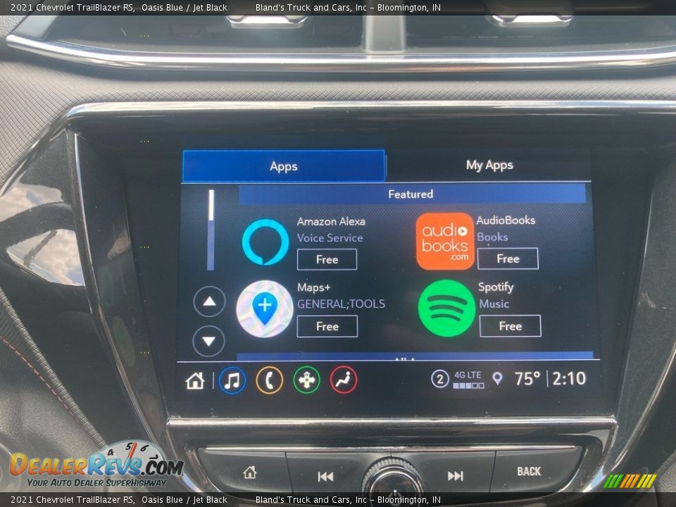 2021 Chevrolet TrailBlazer RS Oasis Blue / Jet Black Photo #26