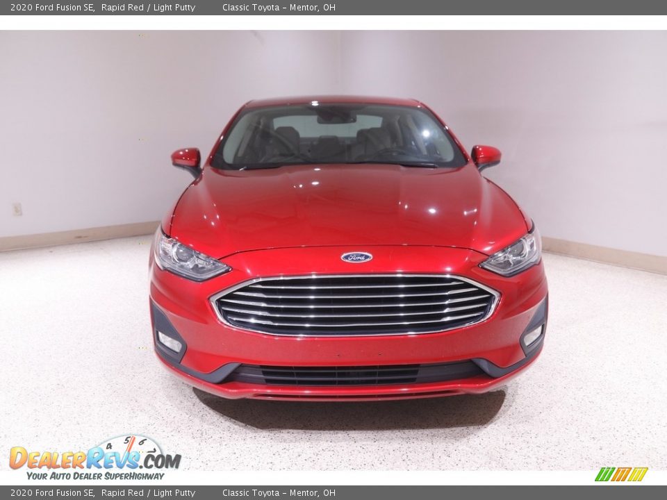 2020 Ford Fusion SE Rapid Red / Light Putty Photo #2