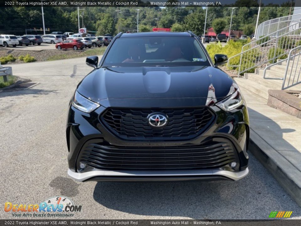 2022 Toyota Highlander XSE AWD Midnight Black Metallic / Cockpit Red Photo #6