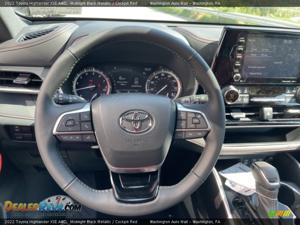 2022 Toyota Highlander XSE AWD Steering Wheel Photo #10
