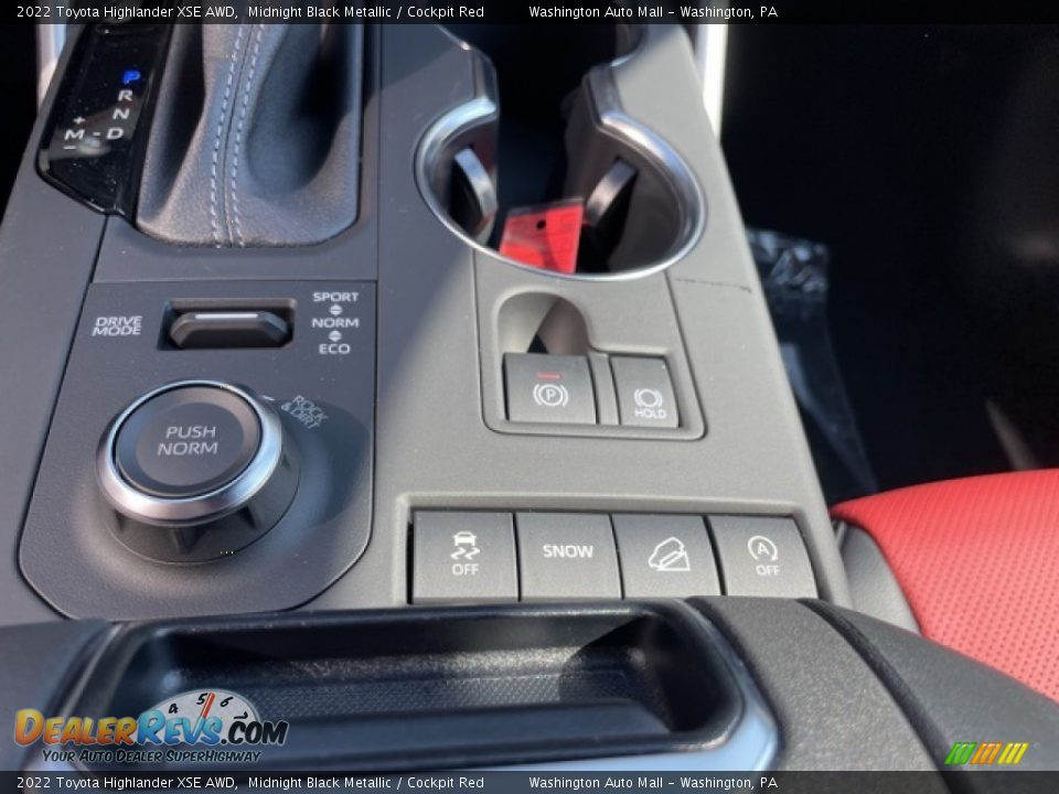 2022 Toyota Highlander XSE AWD Midnight Black Metallic / Cockpit Red Photo #13