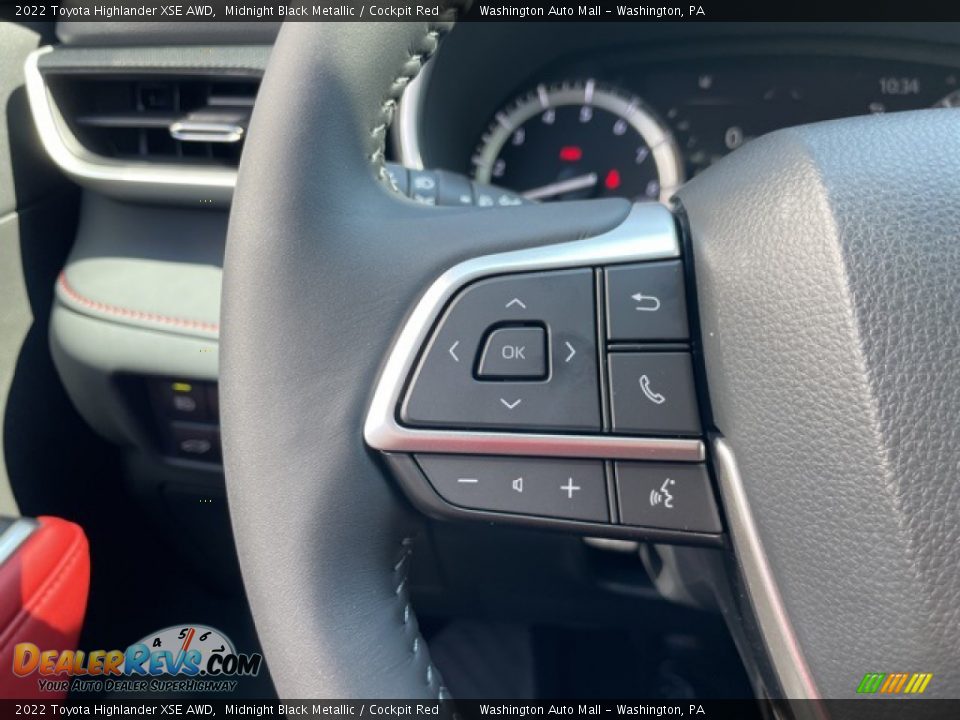 2022 Toyota Highlander XSE AWD Steering Wheel Photo #15