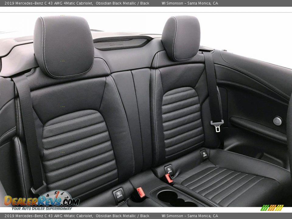 Rear Seat of 2019 Mercedes-Benz C 43 AMG 4Matic Cabriolet Photo #13