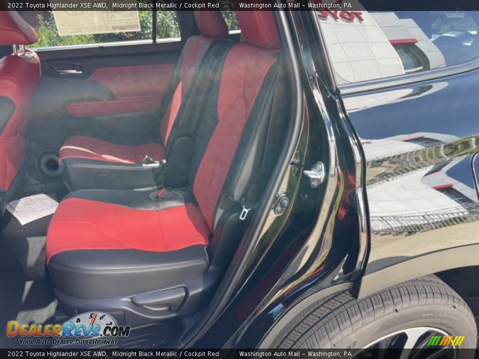 Rear Seat of 2022 Toyota Highlander XSE AWD Photo #22