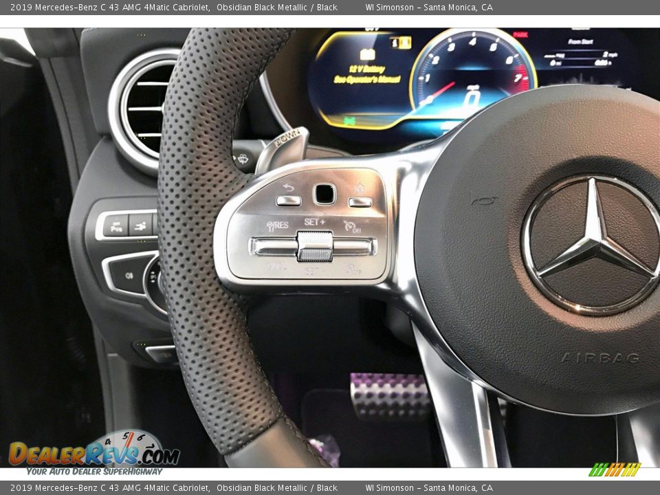 2019 Mercedes-Benz C 43 AMG 4Matic Cabriolet Steering Wheel Photo #18