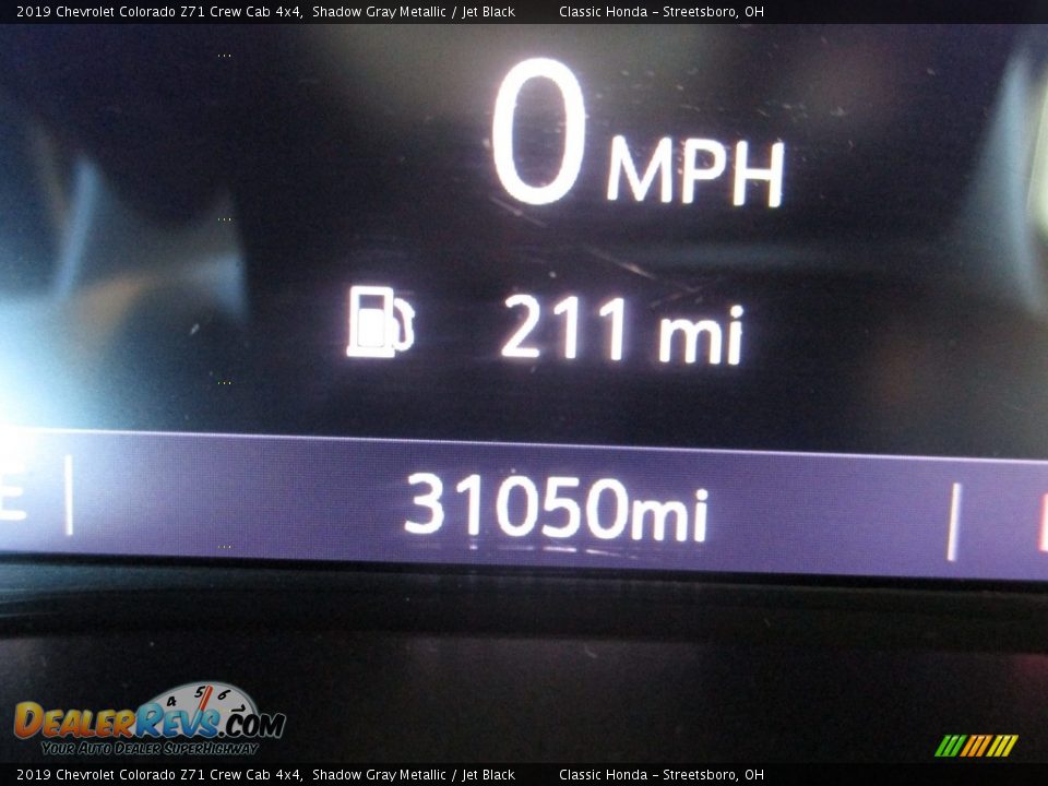 2019 Chevrolet Colorado Z71 Crew Cab 4x4 Shadow Gray Metallic / Jet Black Photo #32