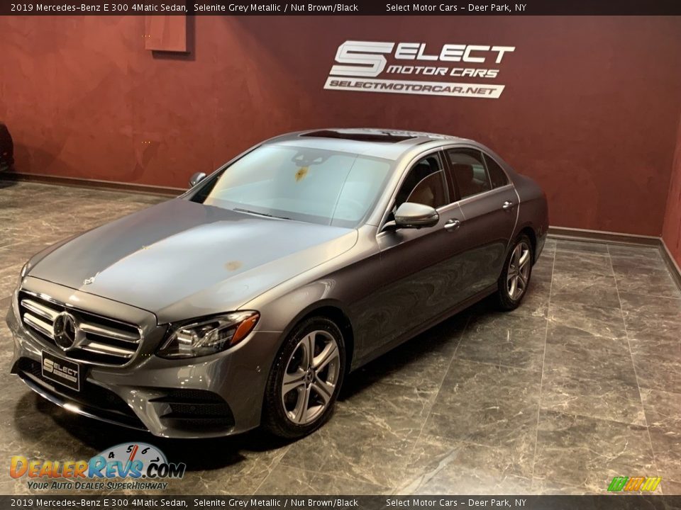 2019 Mercedes-Benz E 300 4Matic Sedan Selenite Grey Metallic / Nut Brown/Black Photo #6