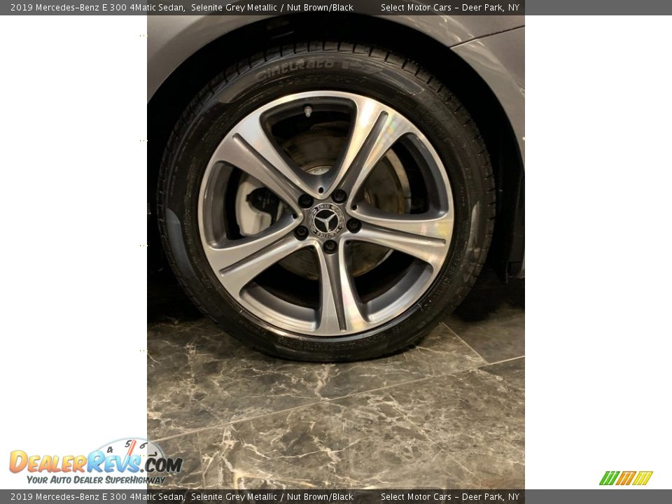 2019 Mercedes-Benz E 300 4Matic Sedan Selenite Grey Metallic / Nut Brown/Black Photo #7