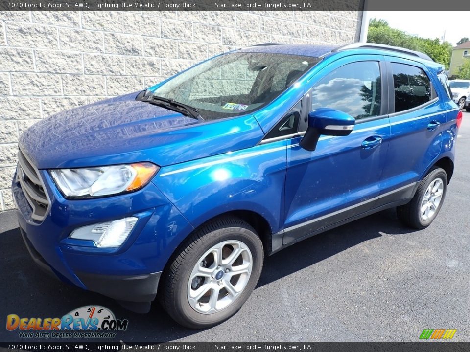 2020 Ford EcoSport SE 4WD Lightning Blue Metallic / Ebony Black Photo #1