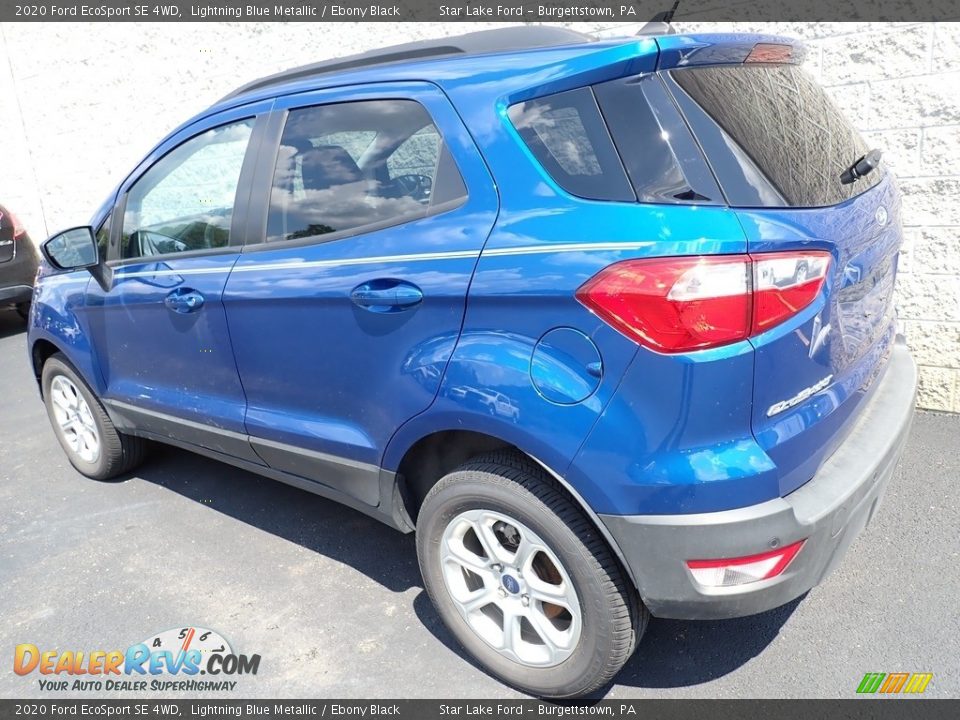 2020 Ford EcoSport SE 4WD Lightning Blue Metallic / Ebony Black Photo #2