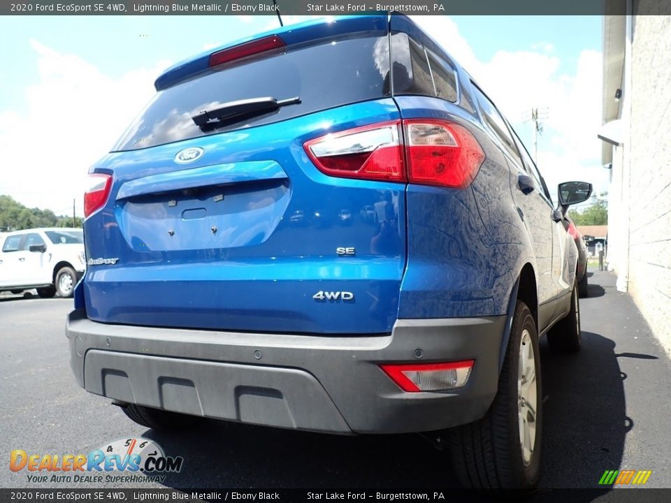 2020 Ford EcoSport SE 4WD Lightning Blue Metallic / Ebony Black Photo #3