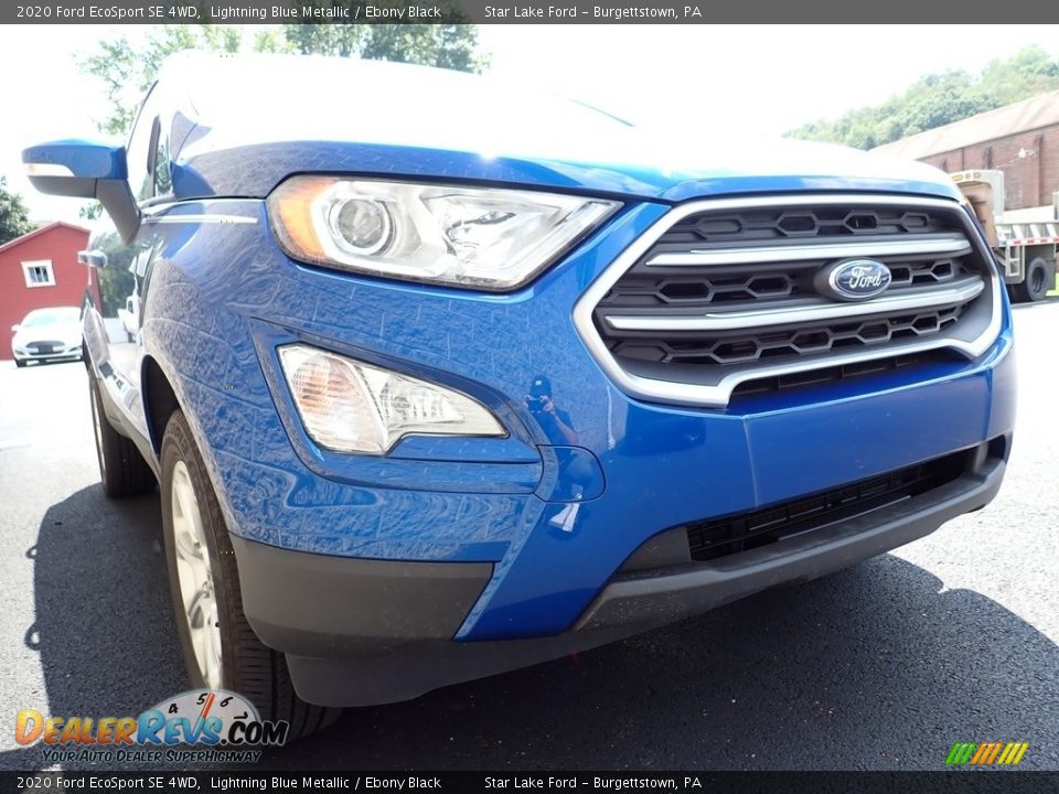 2020 Ford EcoSport SE 4WD Lightning Blue Metallic / Ebony Black Photo #4