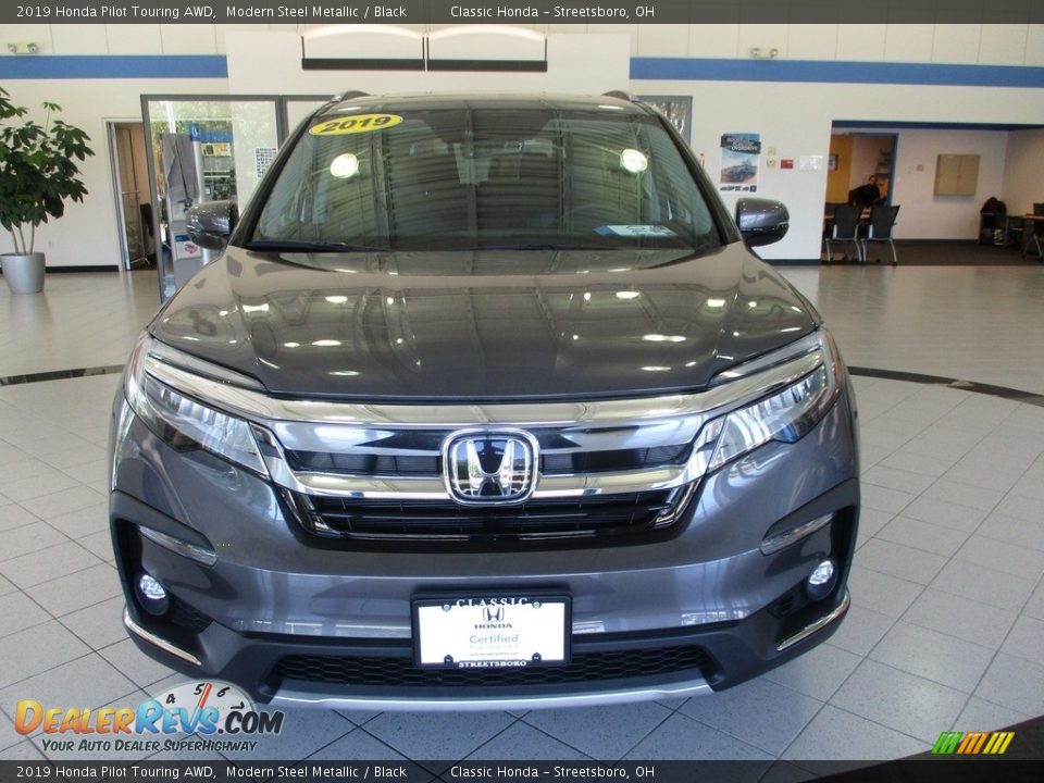 2019 Honda Pilot Touring AWD Modern Steel Metallic / Black Photo #2