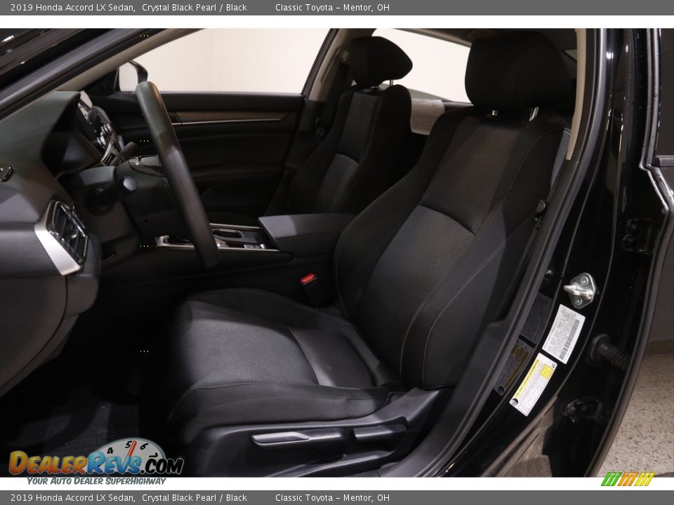 2019 Honda Accord LX Sedan Crystal Black Pearl / Black Photo #5