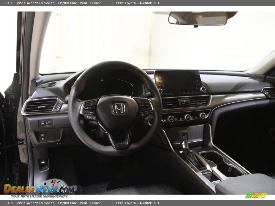 2019 Honda Accord LX Sedan Crystal Black Pearl / Black Photo #6