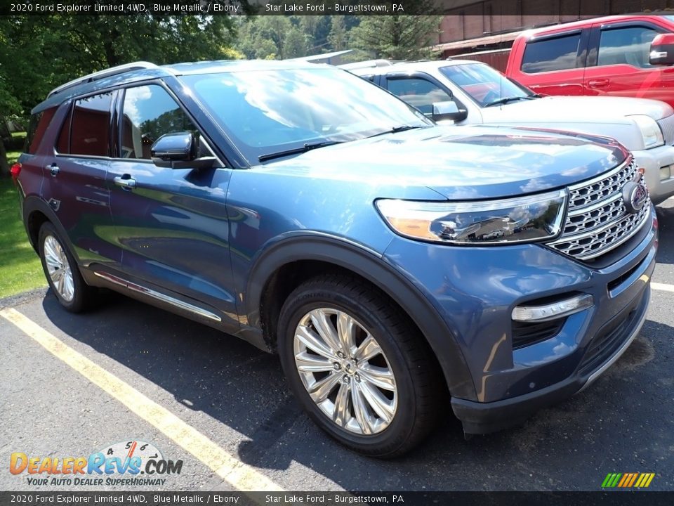 2020 Ford Explorer Limited 4WD Blue Metallic / Ebony Photo #4