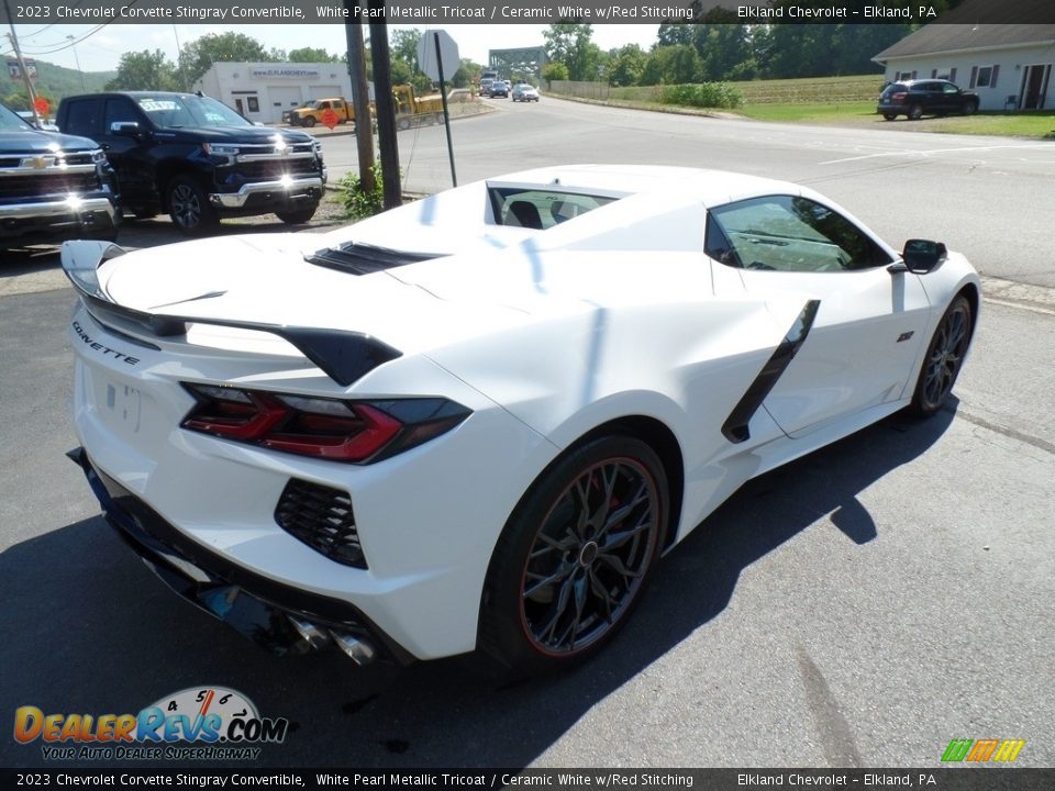 2023 Chevrolet Corvette Stingray Convertible White Pearl Metallic Tricoat / Ceramic White w/Red Stitching Photo #15