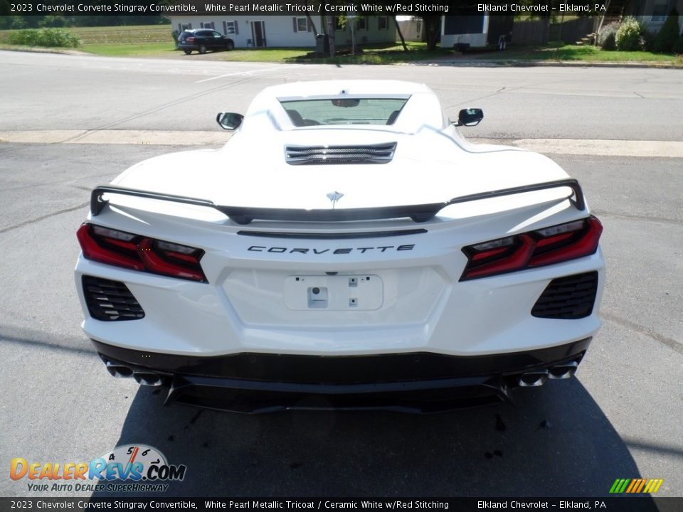 2023 Chevrolet Corvette Stingray Convertible White Pearl Metallic Tricoat / Ceramic White w/Red Stitching Photo #16
