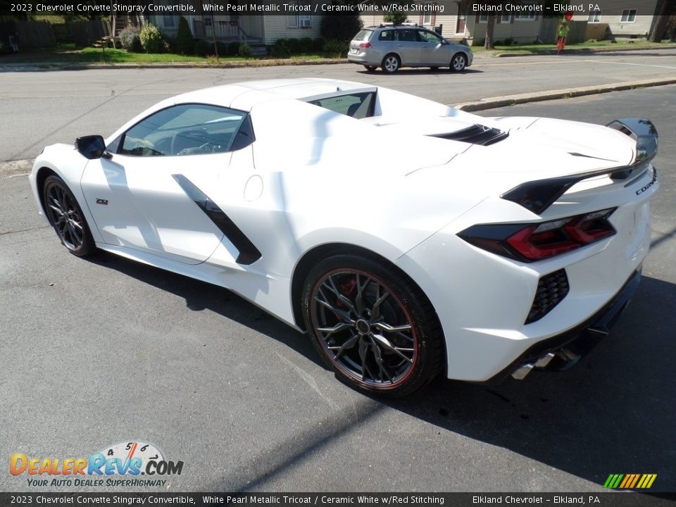 2023 Chevrolet Corvette Stingray Convertible White Pearl Metallic Tricoat / Ceramic White w/Red Stitching Photo #17