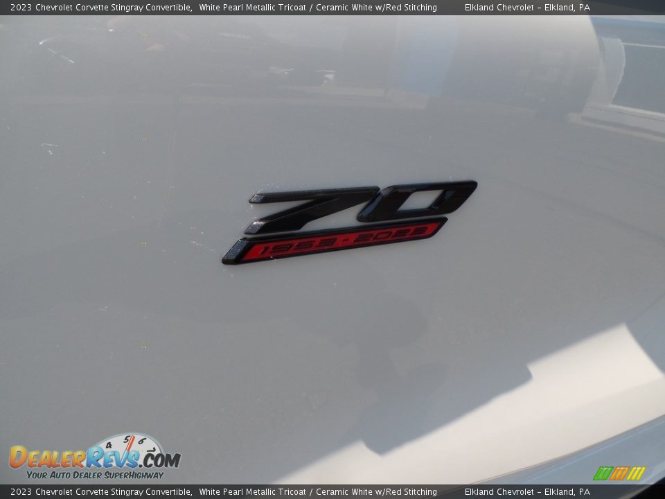 2023 Chevrolet Corvette Stingray Convertible White Pearl Metallic Tricoat / Ceramic White w/Red Stitching Photo #19