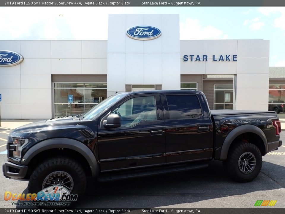 2019 Ford F150 SVT Raptor SuperCrew 4x4 Agate Black / Raptor Black Photo #1