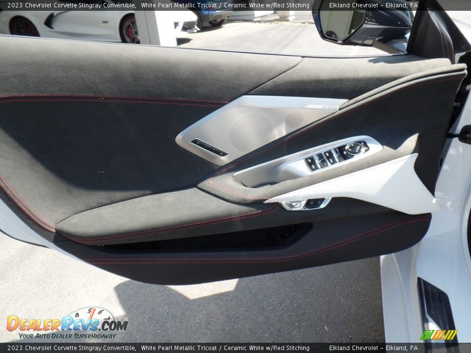2023 Chevrolet Corvette Stingray Convertible White Pearl Metallic Tricoat / Ceramic White w/Red Stitching Photo #24