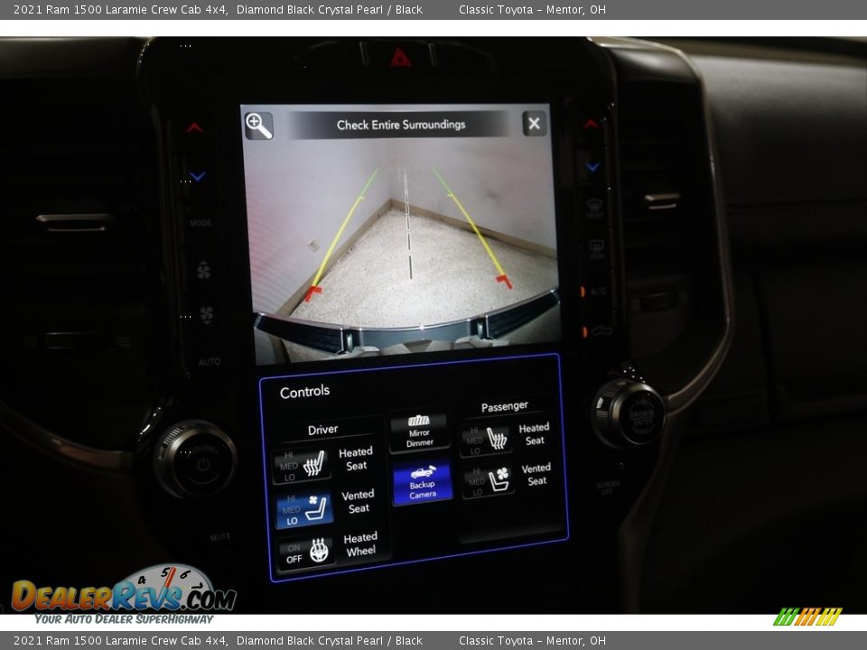 2021 Ram 1500 Laramie Crew Cab 4x4 Diamond Black Crystal Pearl / Black Photo #14