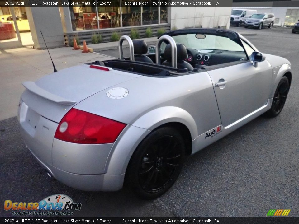 2002 Audi TT 1.8T Roadster Lake Silver Metallic / Ebony Photo #2