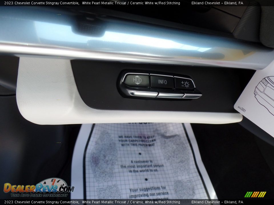2023 Chevrolet Corvette Stingray Convertible White Pearl Metallic Tricoat / Ceramic White w/Red Stitching Photo #28